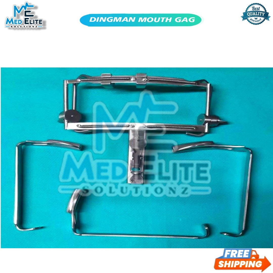 OR Grade Dingman Mouth Gag With Three Blades Surgical ENT Oral Surgery