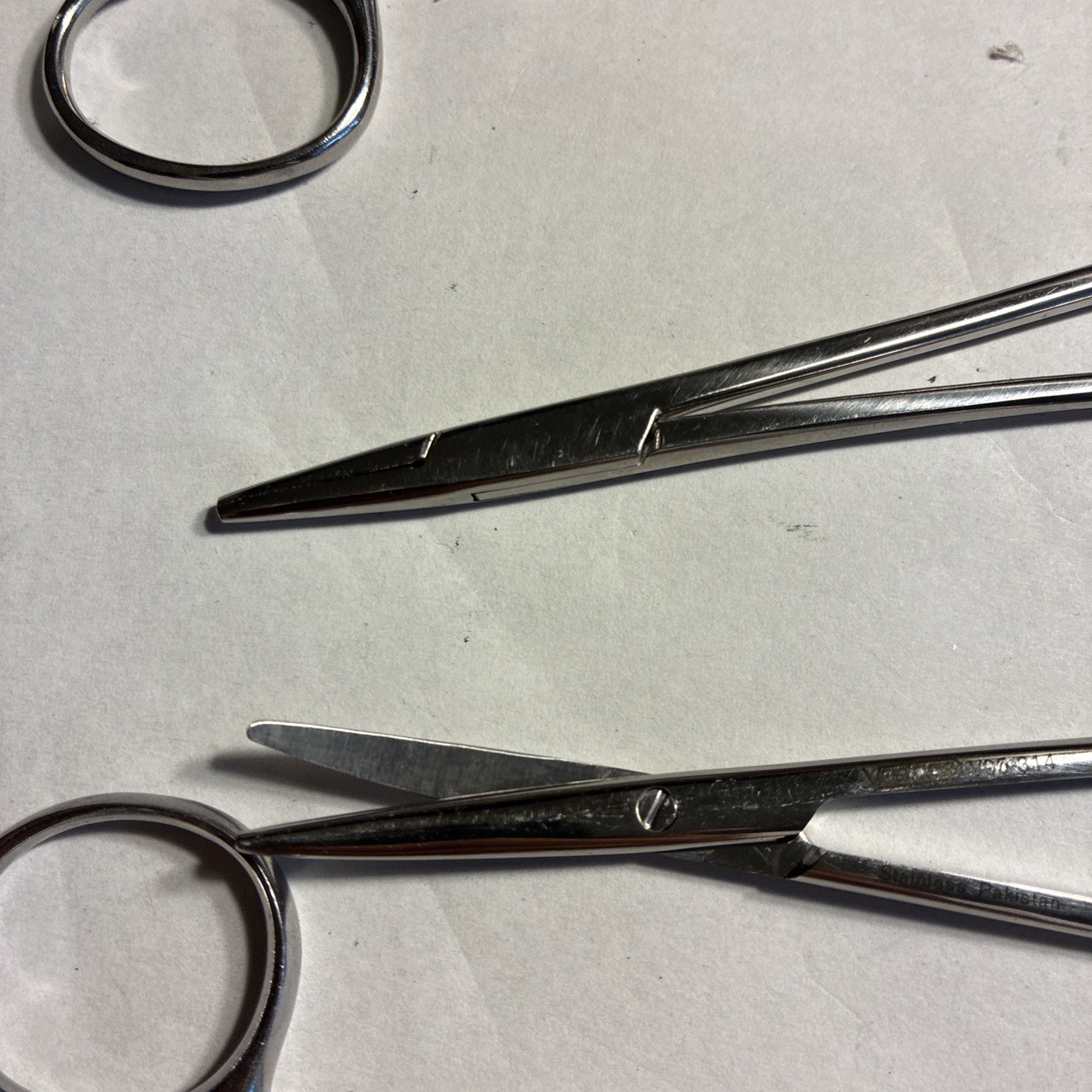 Vantage #V95-180 And V98-6 And 2 Scissors 5¾” Curved Stainless Steel Surgical