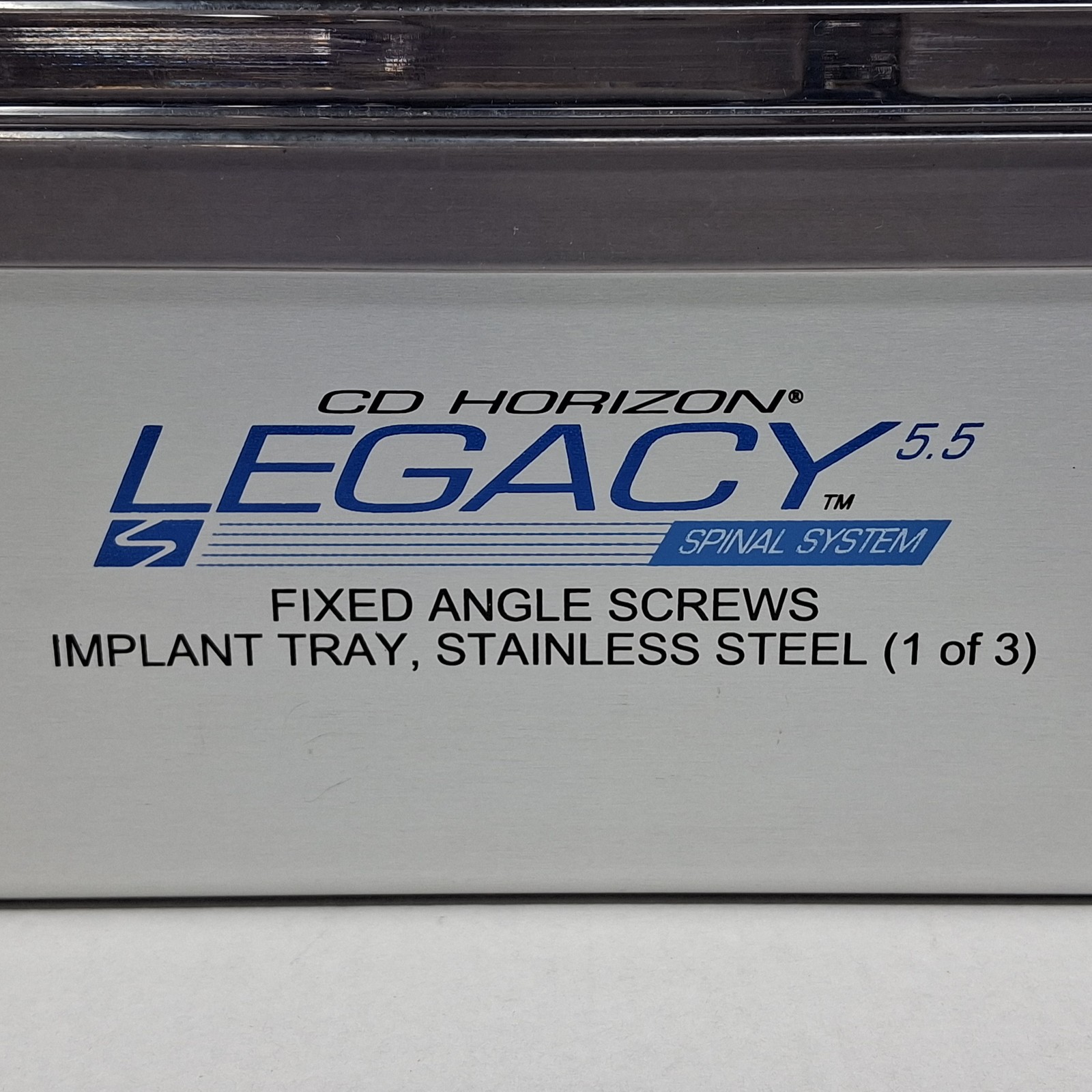 Medtronic CD Horizon Legacy Fixed Angle Screws Implant Tray