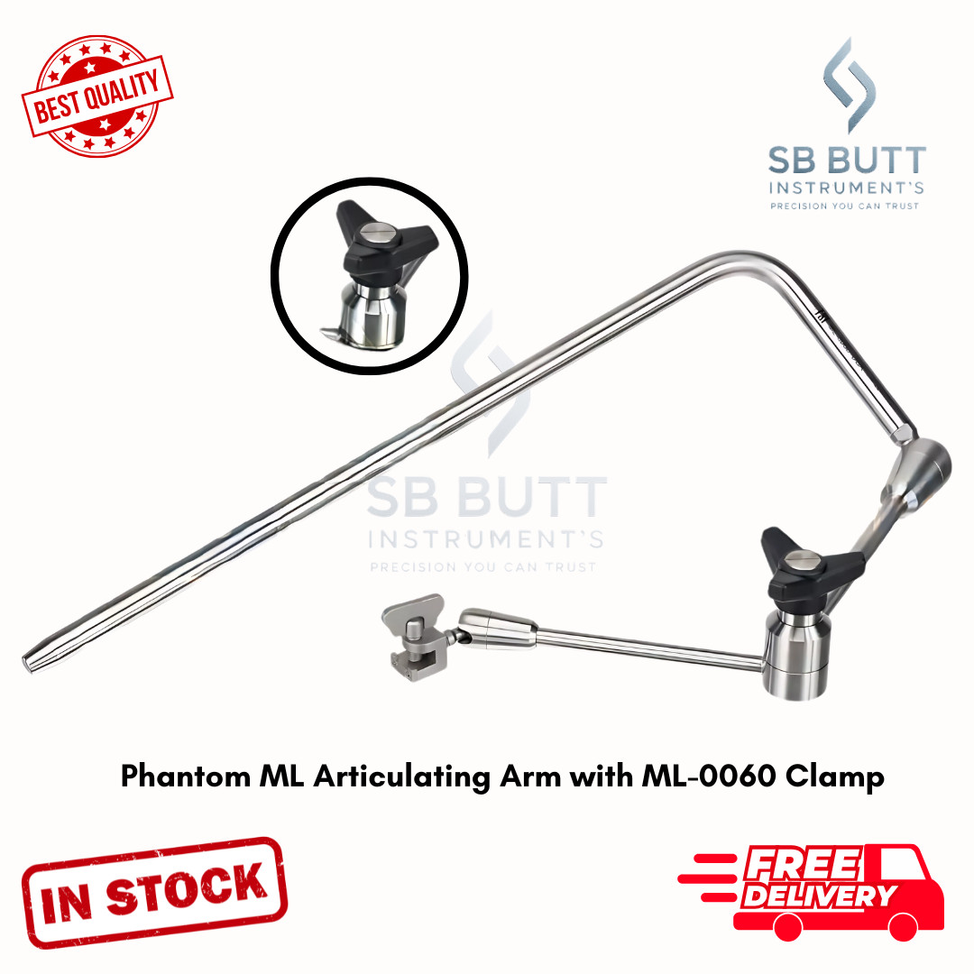 Phantom ML Angled Articulating Arm, Rack Clamp ML-0060 Surgical Instruments