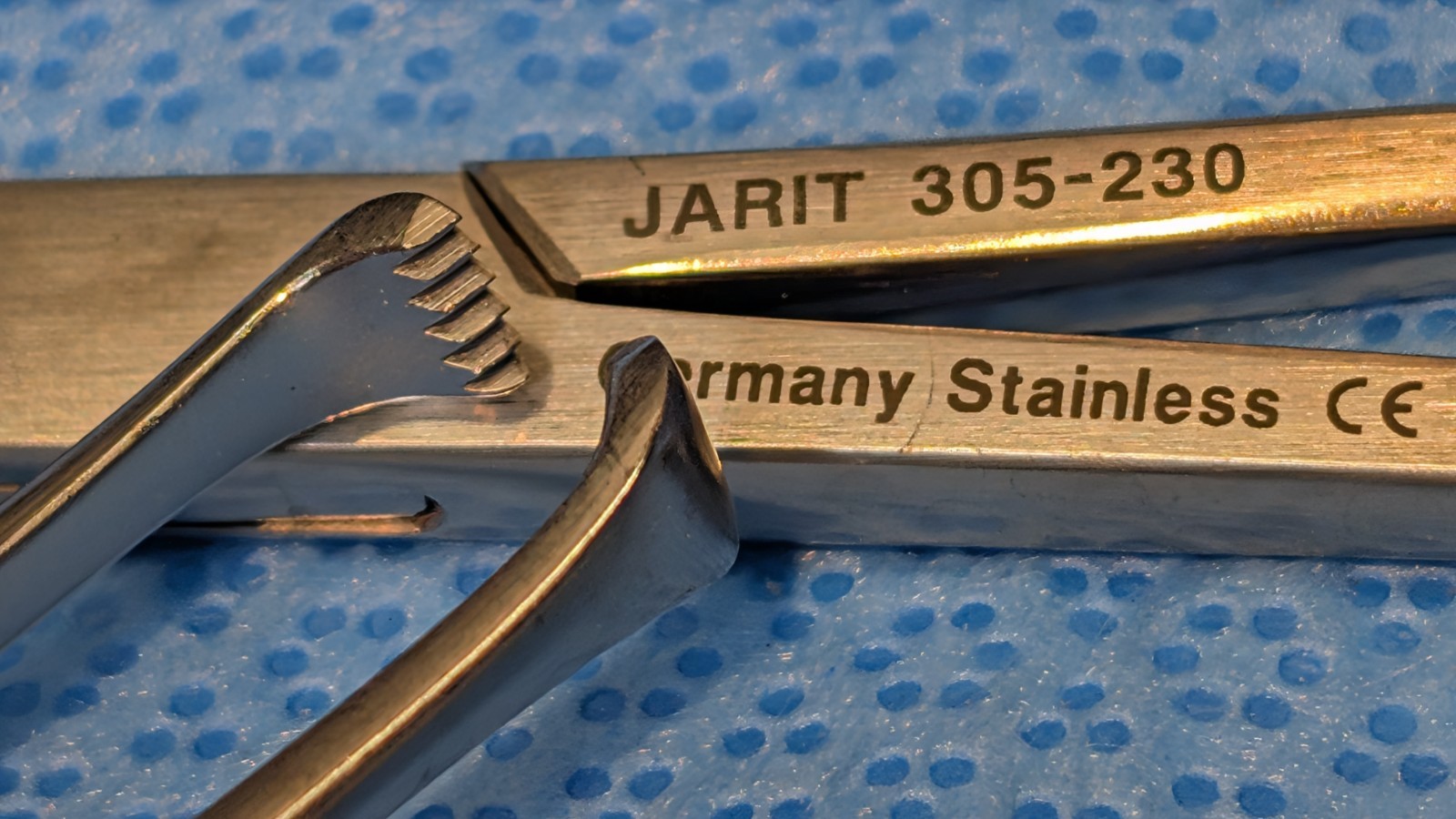 2x Jarit 305-230 Allis-Willauer Tissue Forceps Surgical Clamp Instrument codman