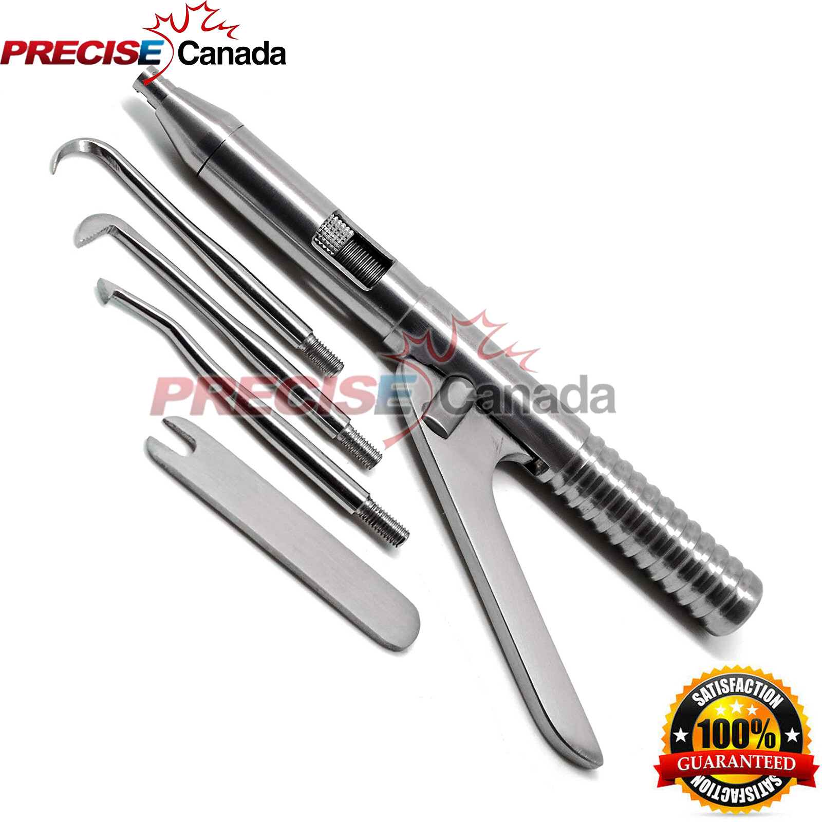 Dental Automatic Crown Remover Gun Type Spring Loaded with 4 Tips