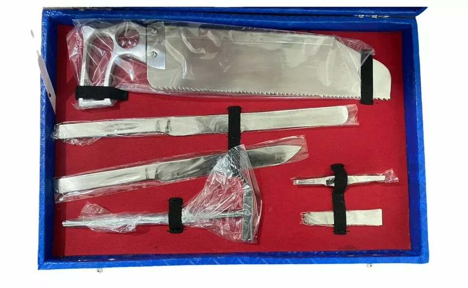 Post Mortem Instrument Set / Autopsy / Dissection Kit Anatomy 19Pcs.