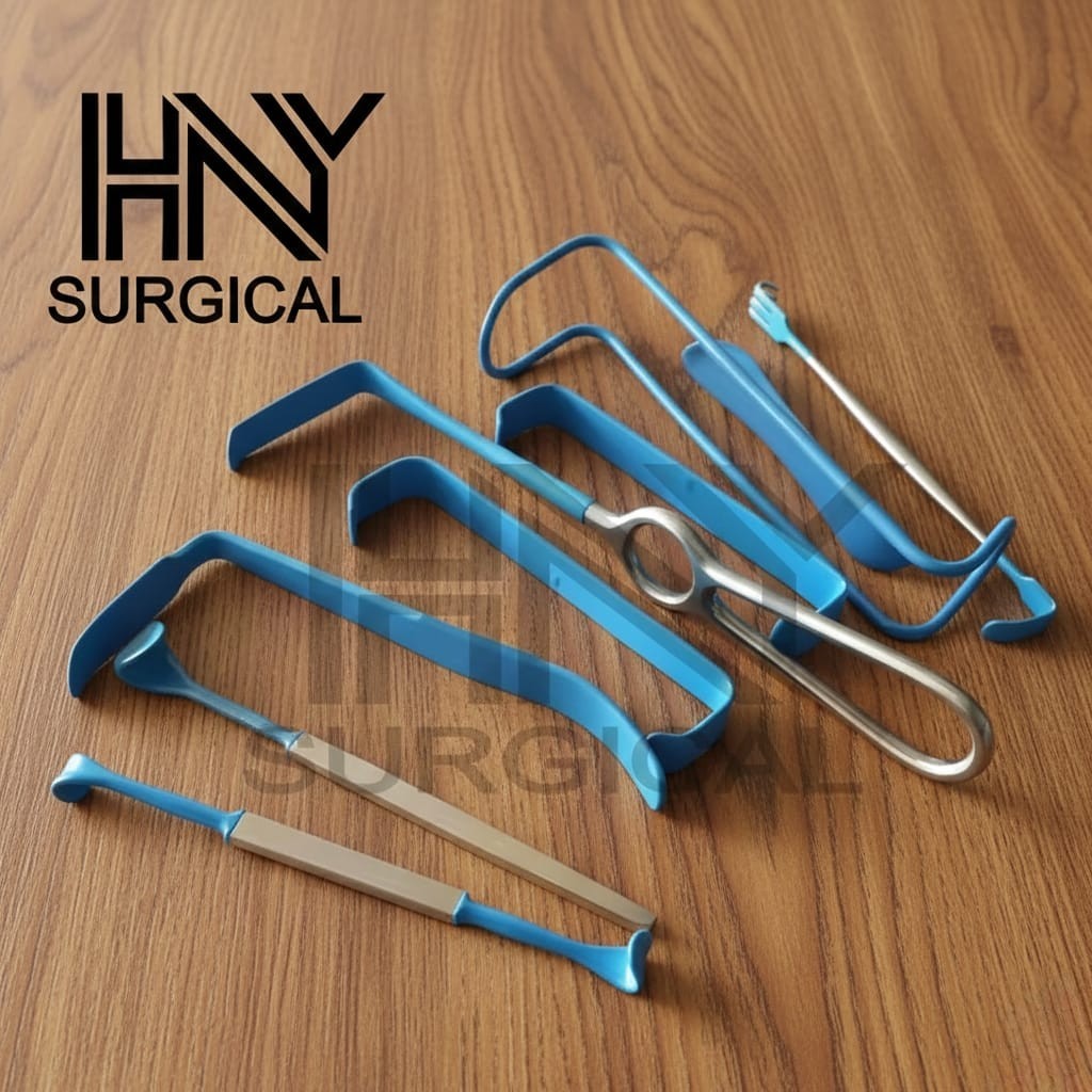 Surgical insulated Retractor set of 9 pcs,surgical instruments