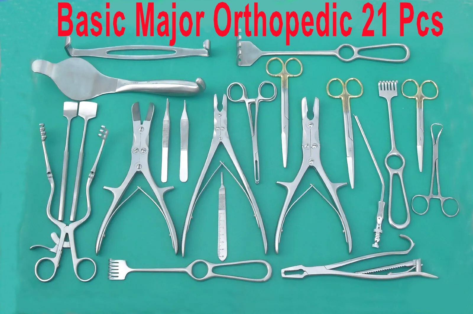 Basic Major Orthopedic 21 Pcs Set Orthopedic Surgical Instruments