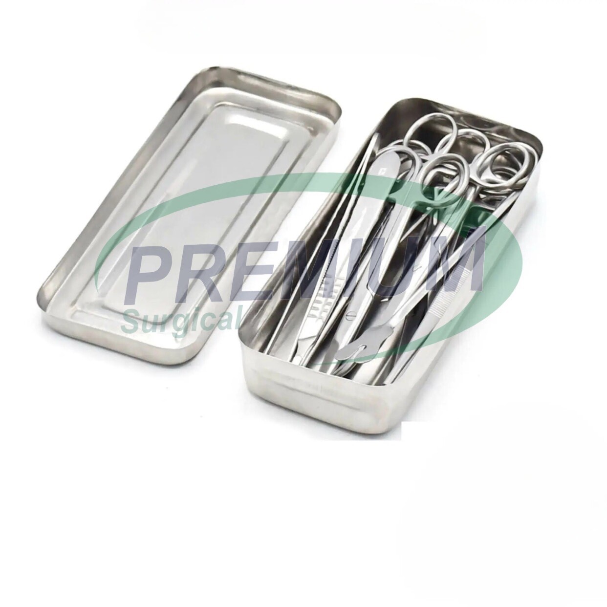 Set of 13 Pieces Basic Minor Surgery Kit Steel Box Surgical Instruments