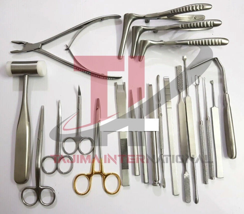 Nasal Instruments Set Rhinoplasty Set of 21 Pcs Plastic Surgery Instruments