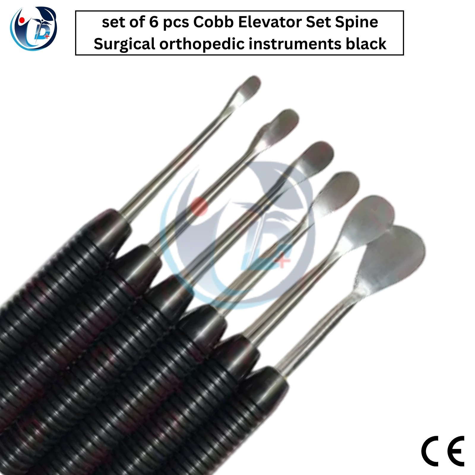 Cobb Elevator Set Spine Surgical orthopedic instruments set of 6 pcs black color