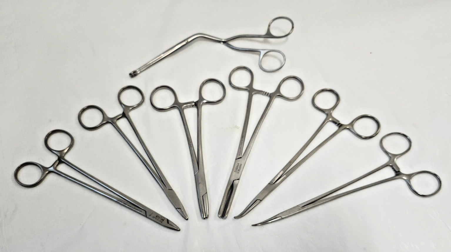 Lot of 7 Surgical Forceps – V.Mueller, Aesculap, Jarit, Zimmer -Cpix4info