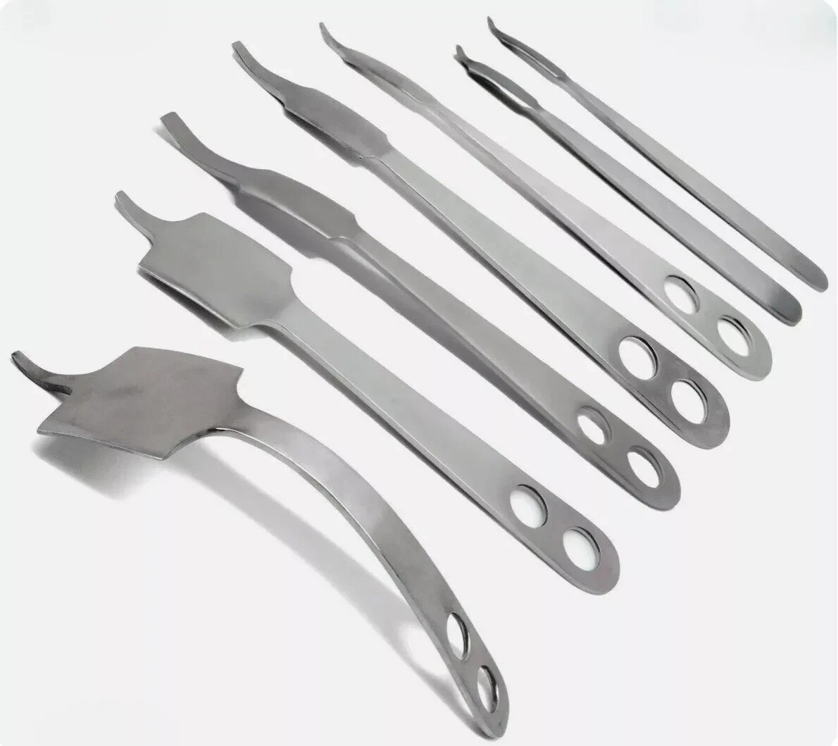 7-Piece Bone Lever & Hohmann Retractor Set – German Surgical Instruments
