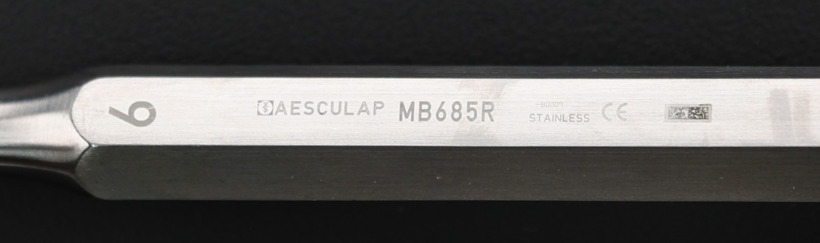 AESCULAP MB685R Hibbs Osteotome, Curved, 6mm Width, 245mm