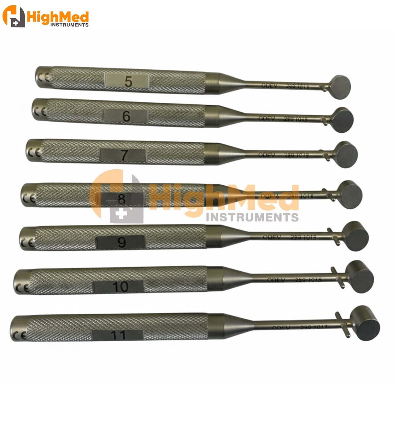 Set of 7 ODEV Trial Sizers Set 5mm-11mm x 7.5 Neurology Orthopedics Spine