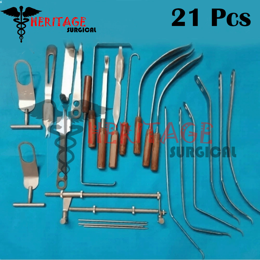 Hip Retractor Heavy Orthopedic Surgery Instruments 21 Piece Set