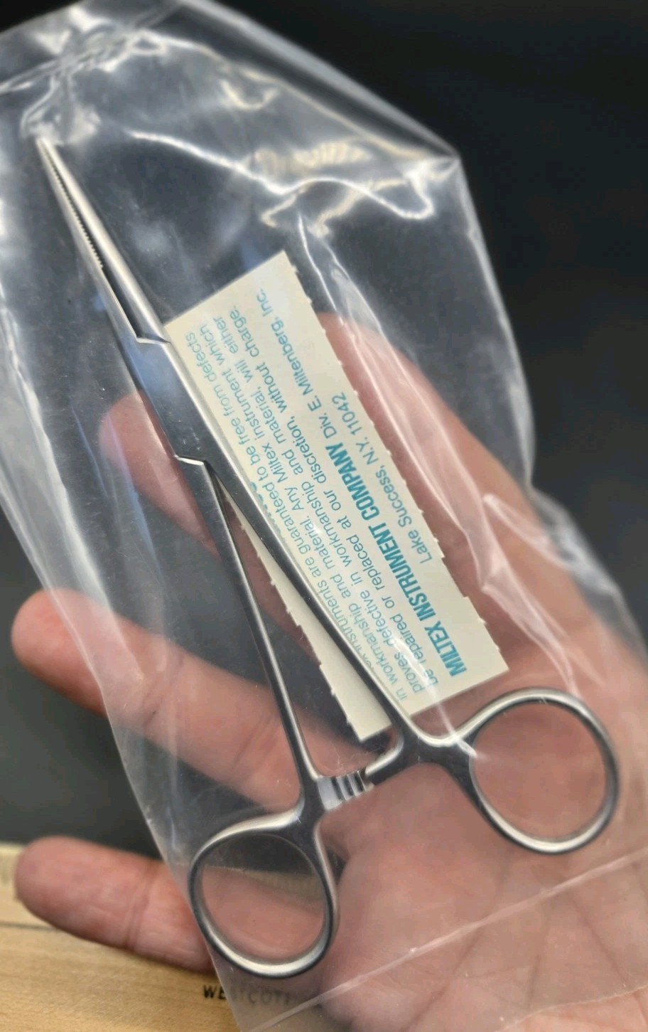 Miltex 7-36 Hemostatic Forceps Straight Serrated Tip 5.5″ ~ NEW, Sealed