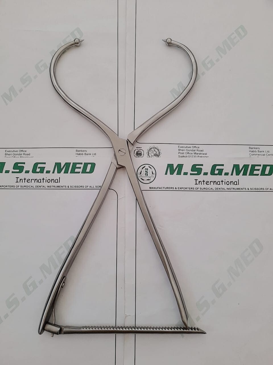 Spinal Surgery Bone Reduction Forceps With Points Orthopedic Clamps X Large