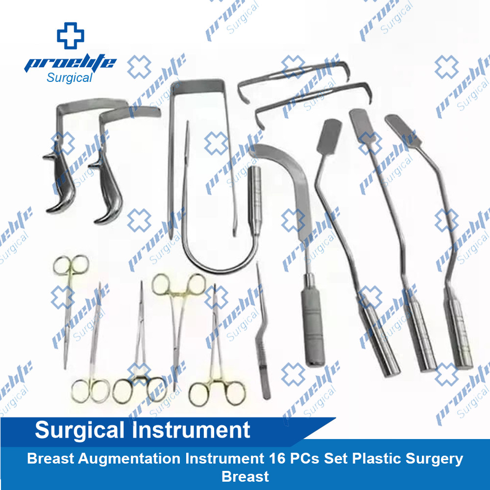 Breast Augmentation Instrument 16 PCs Set Plastic Surgery Breast
