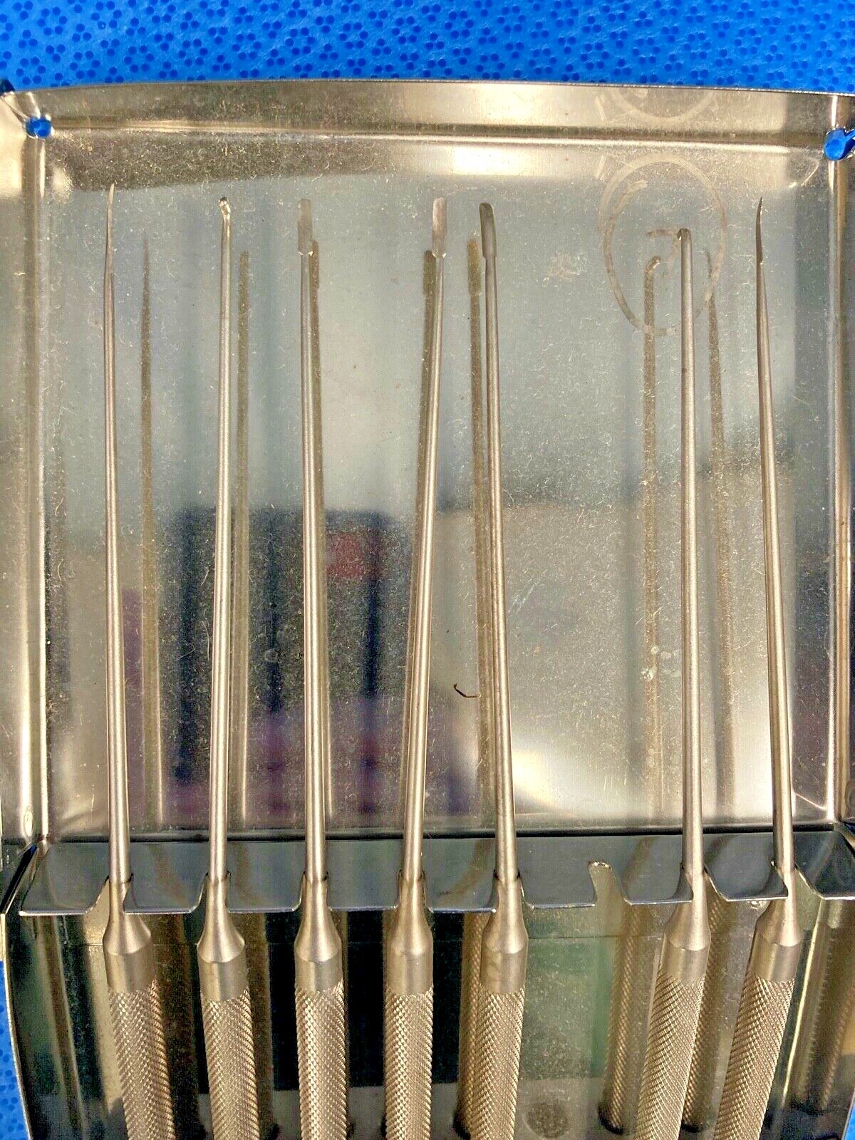 Richards 13-0615 Maxillary Sinus Probe Elevator & Knife Set w/ Case ENT Otology
