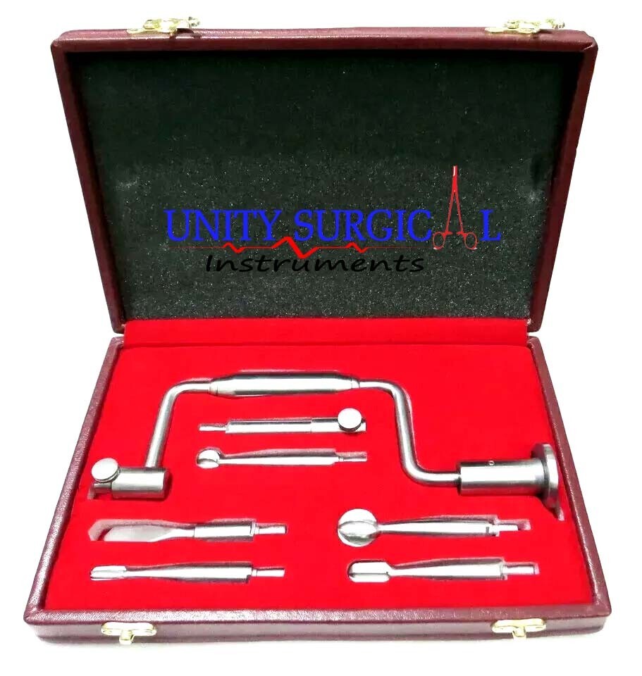 7 PCs Hudson Brace hand drill Surgical orthopedic Instruments Set With Box