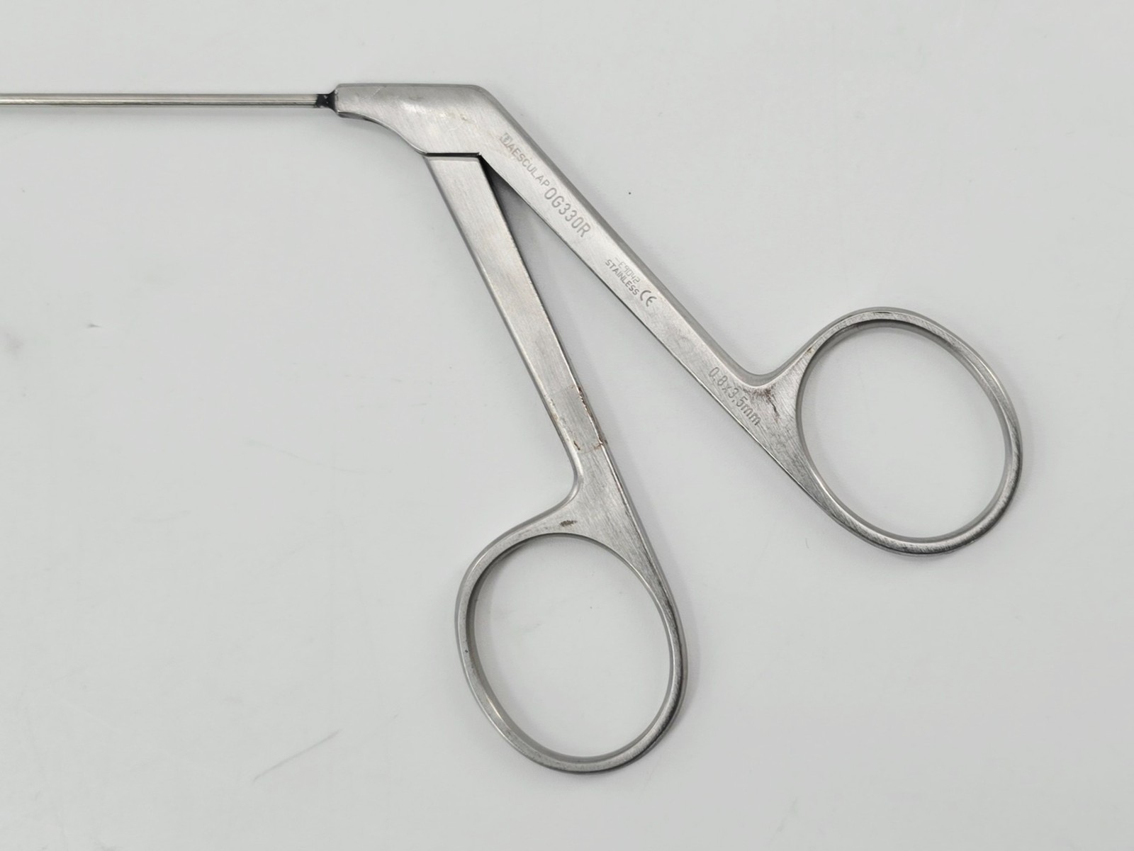 Aesculap OG330R Micro Alligator Grasping Forceps Serrated ENT 6″
