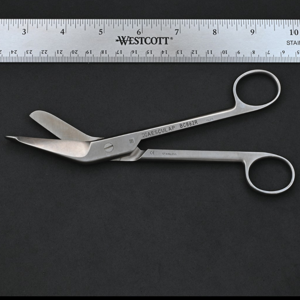 Aesculap BC862R Lister Bandage Scissors 7 in Stainless Steel Surgical Instrument