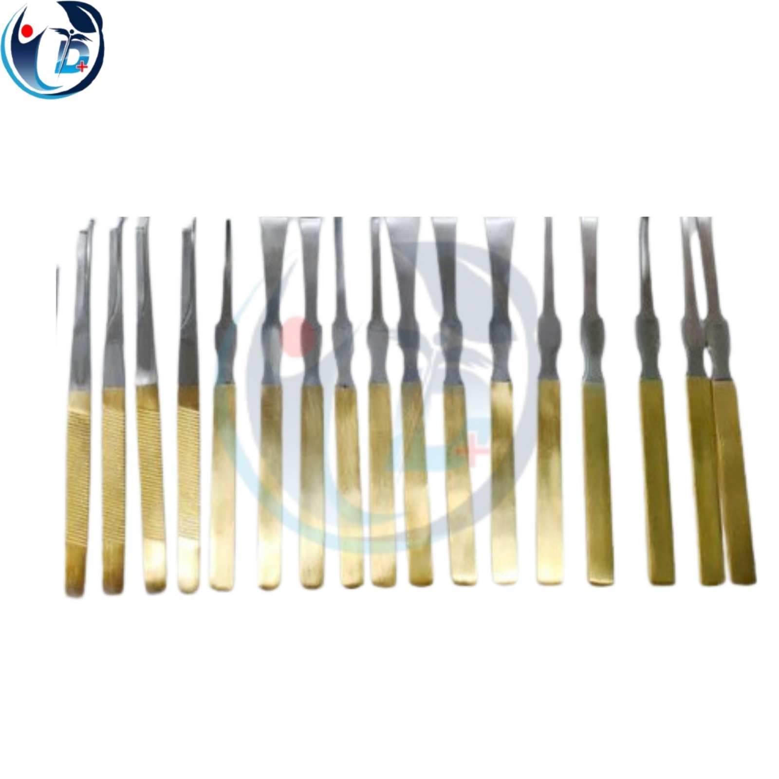 46 pcs Rhinoplasty Instruments Set (Gold Coated) Plastic Surgery Instruments