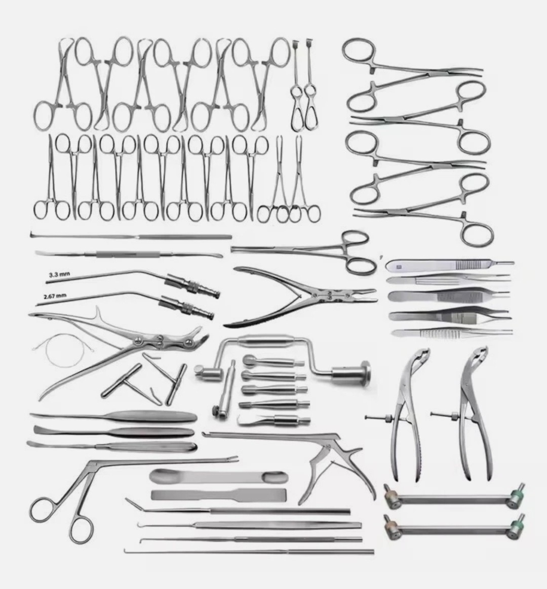 NeuroSurgery Instruments Set Of 151 PCS German Stainless Steel Surgical Instrum