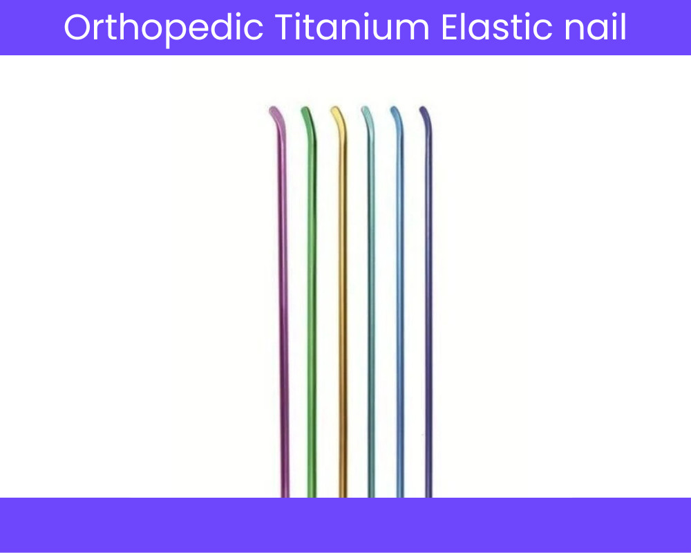 50-Pack Titanium Elastic Nails TEN Orthopedic Intramedullary 1.5–4.5mm Sterile