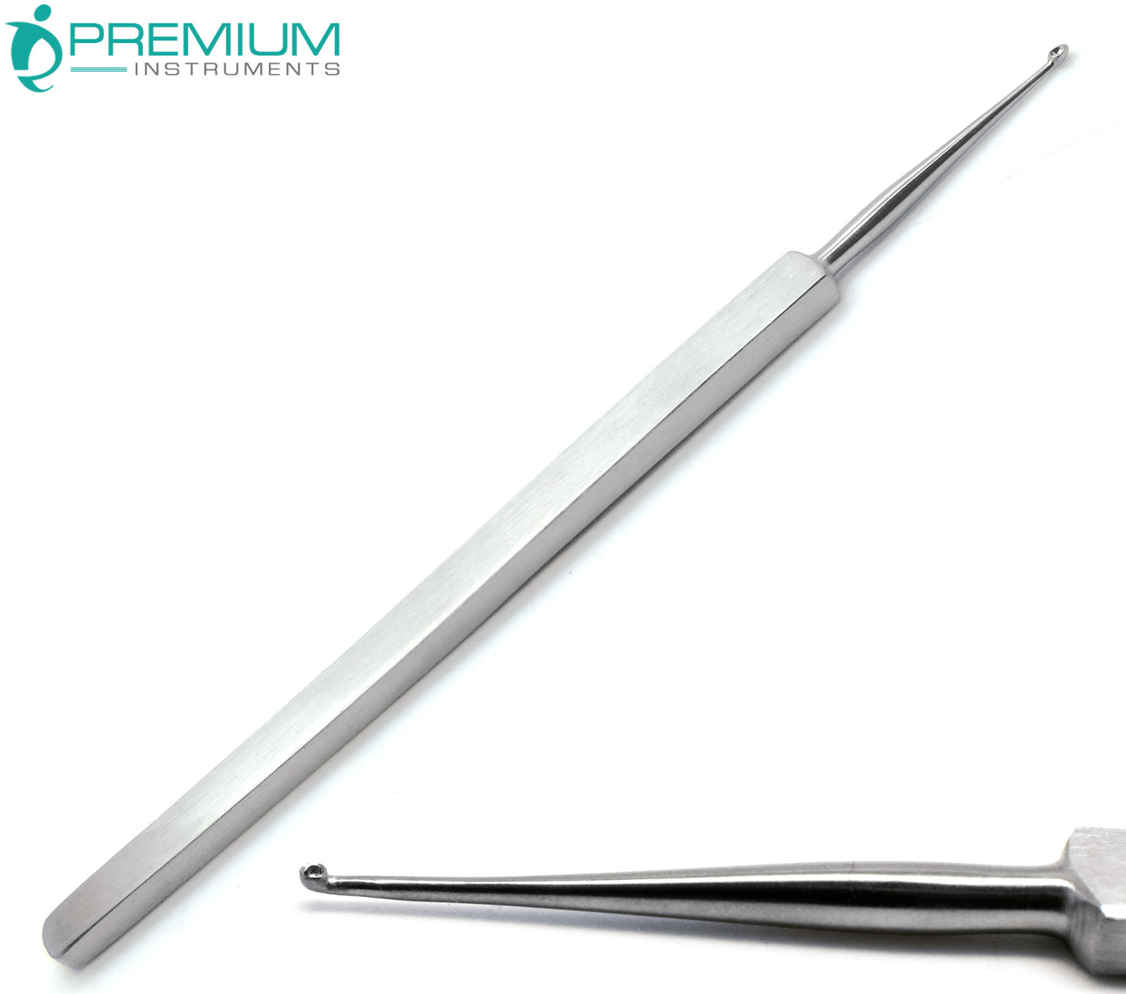 ENT Meyhoefer Chalazion Ear Curettes # 0 Cupped End 1mm Surgical Instruments