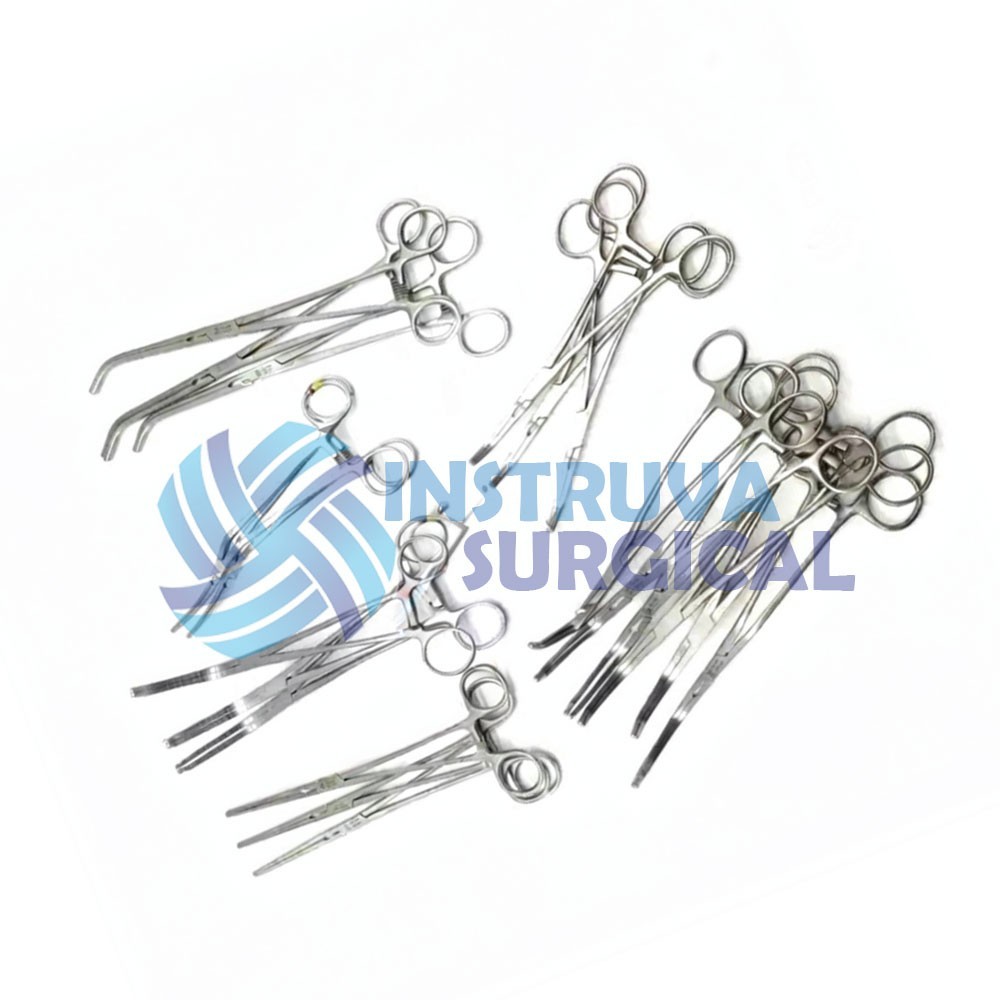 20 pcs Aortic Vascular Clamps Exclusion Clamp Cardiovascular Surgical Instrument