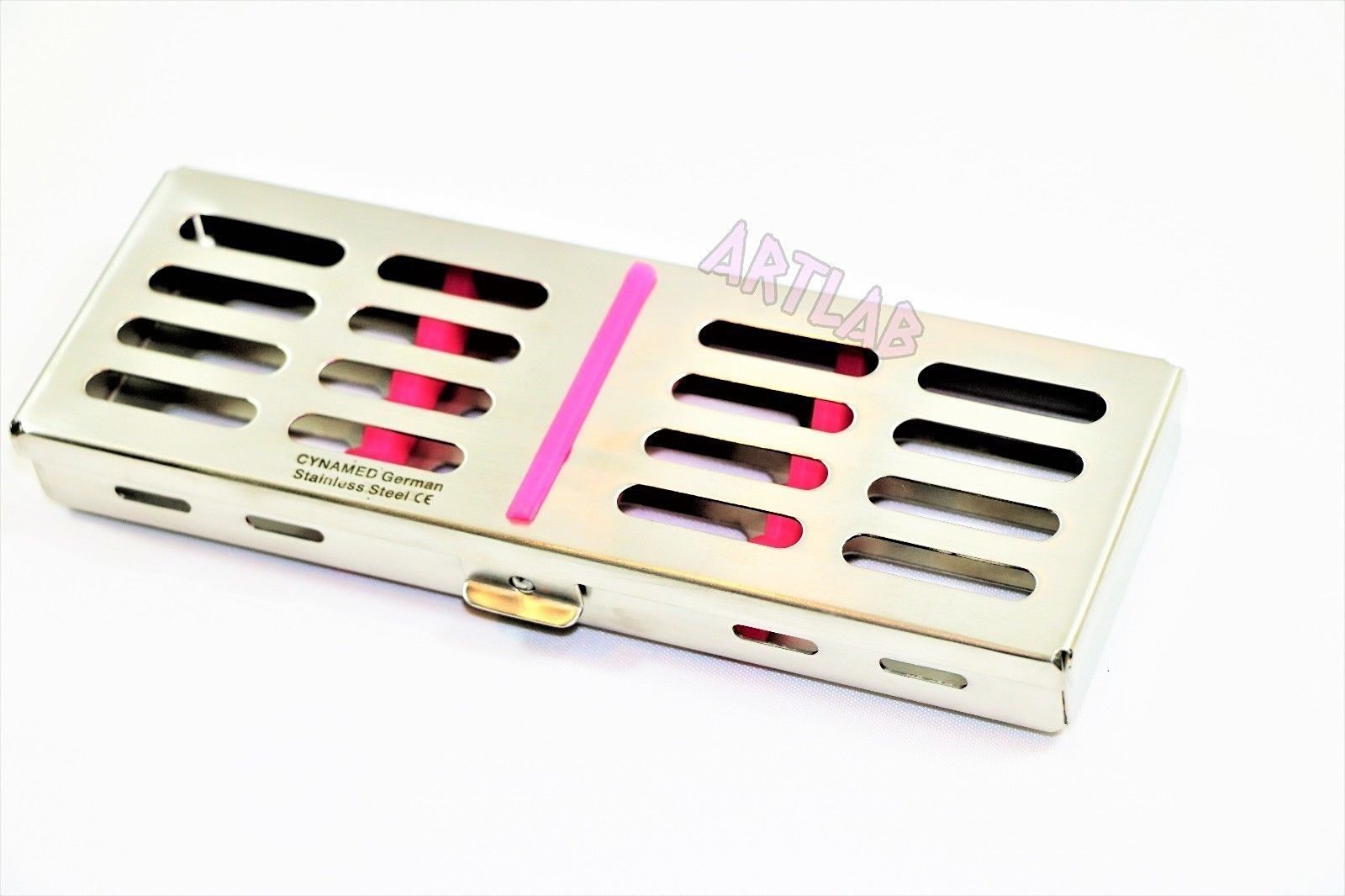 SET OF 9 STERILIZATION CASSETTES FOR 5 INSTRUMENTS SURGICAL DENTAL AUTOCLAVABLE