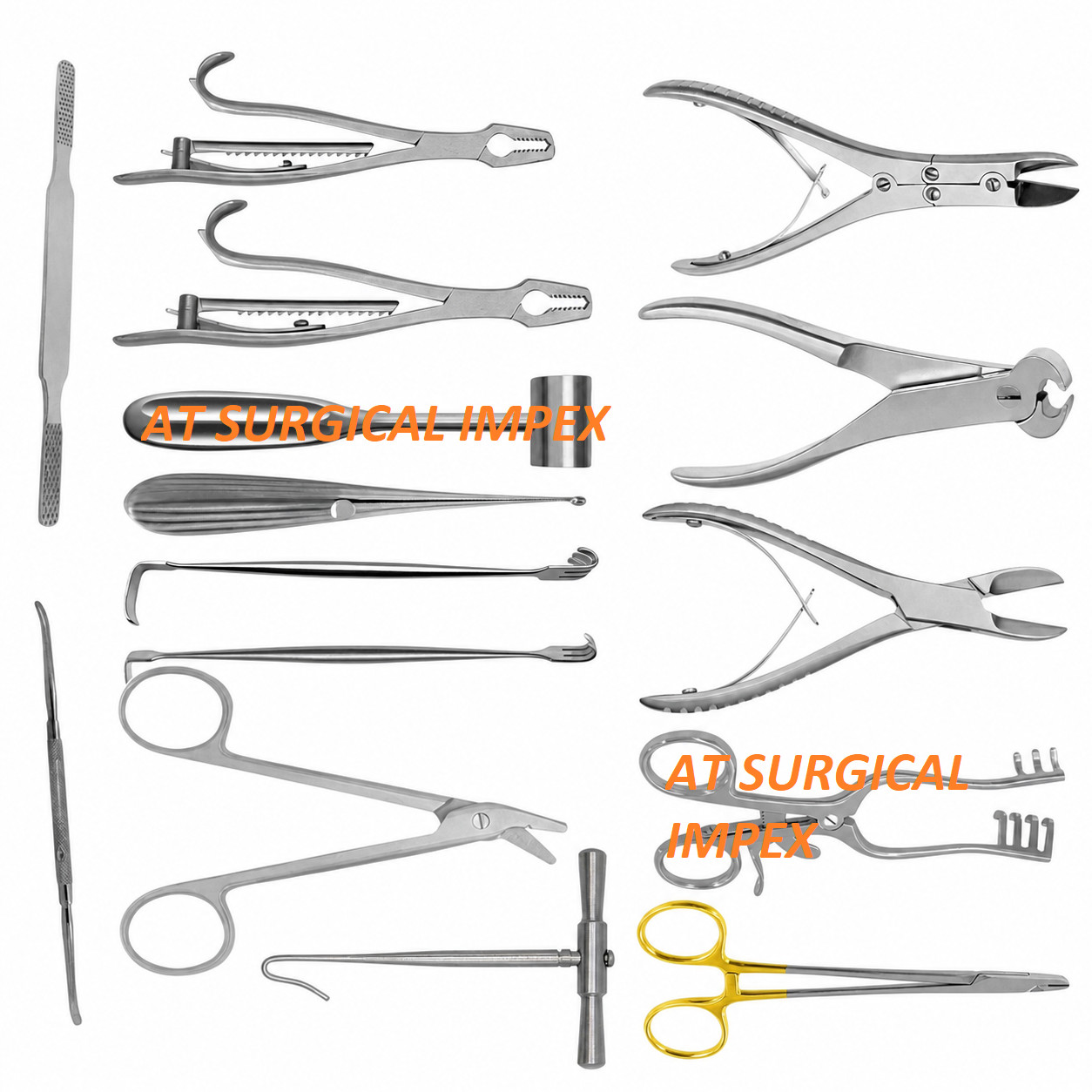 15 Pcs Orthopedic Veterinary Surgery Instrument Kit German Steel Surgical Set