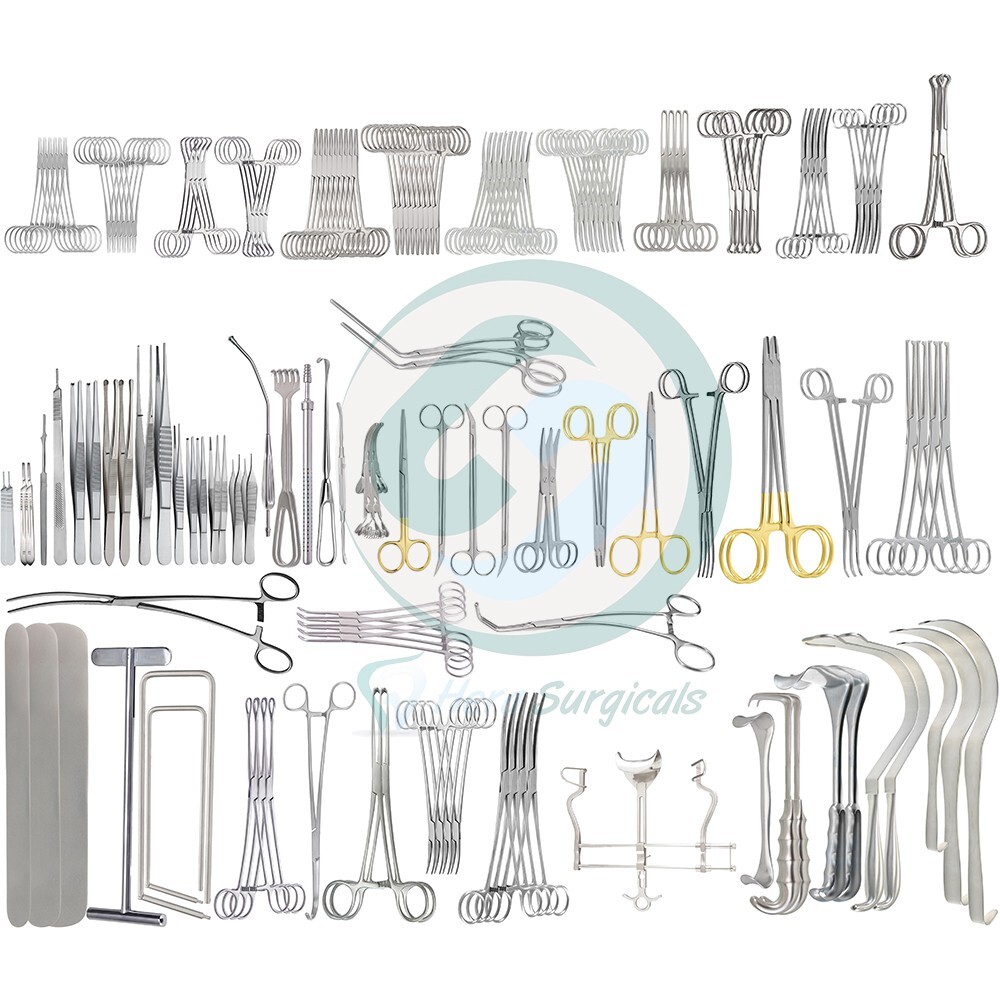 Major Cardiovascular And Thoracic Surgery Instruments Set Complete Surgery Set