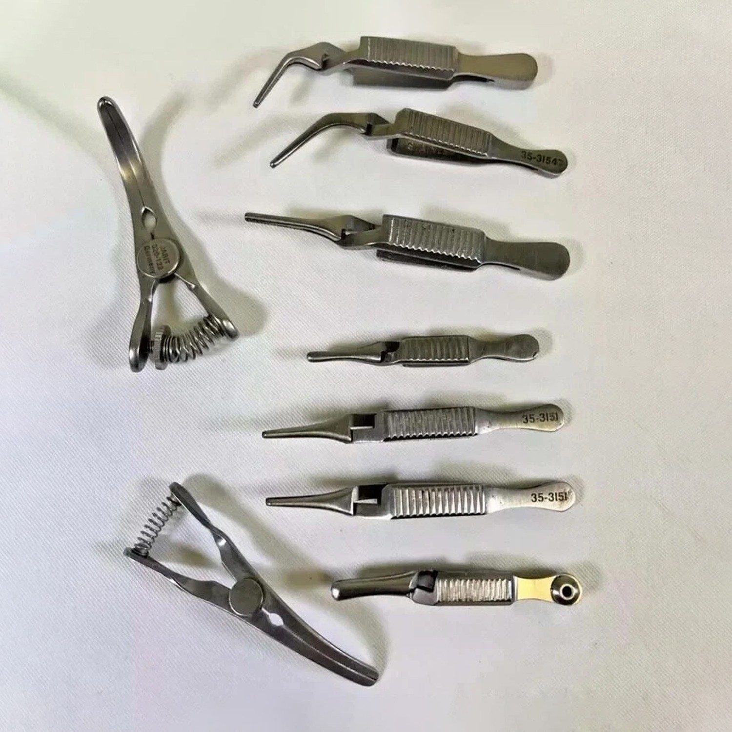 Major Vascular buldogs Surgery clamps set Surgical Instrument Set 9 Pcs German