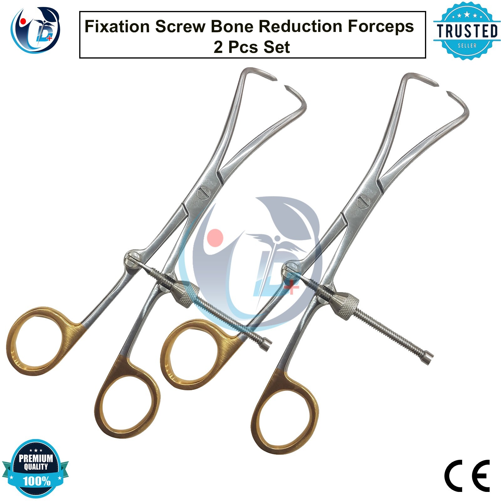 Fixation Screw Bone Reduction Forceps Orthopedic Surgical Instruments 2 PCS