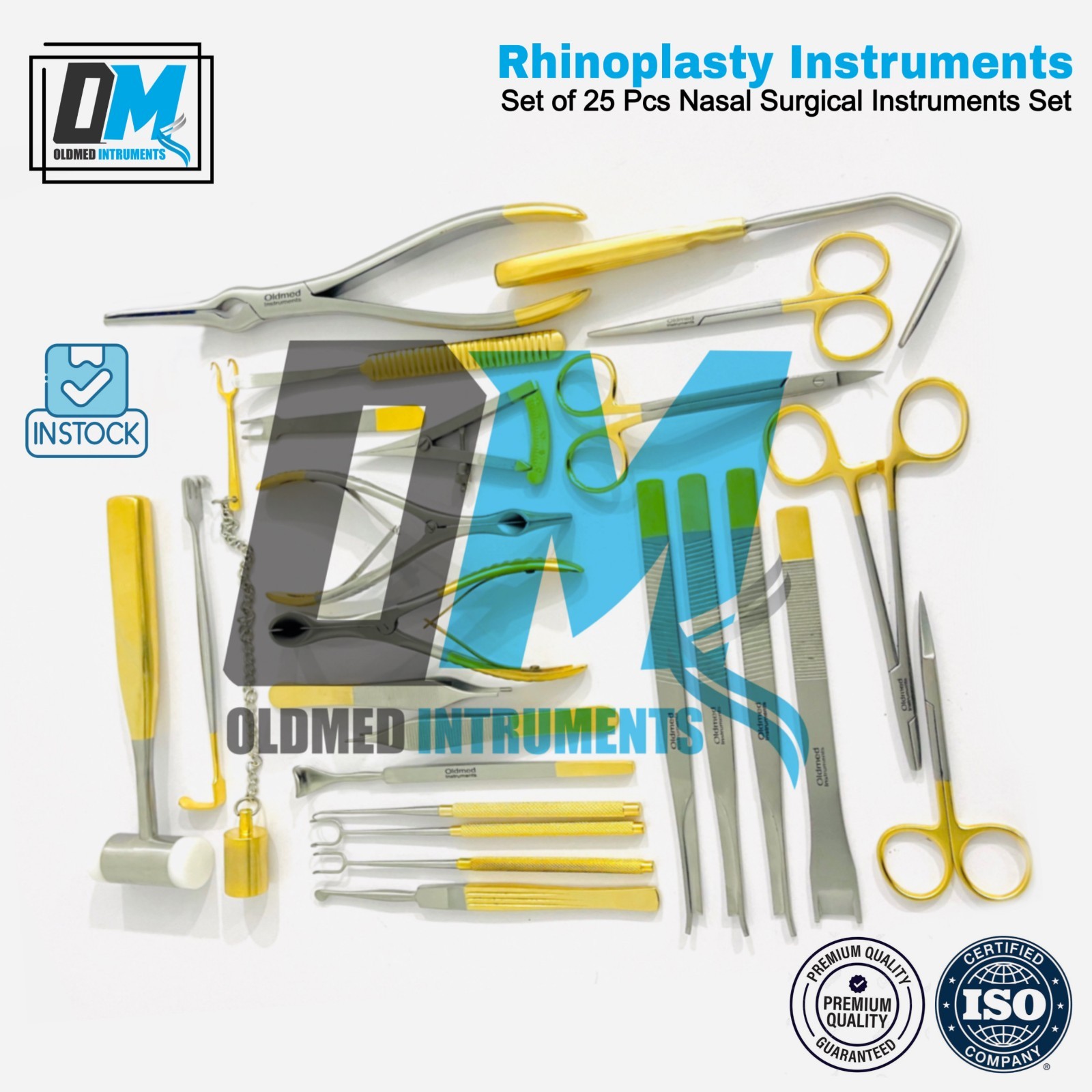Rhinoplasty Instruments Nose Surgery Instruments 25 PCs Set Premium Quality OMI