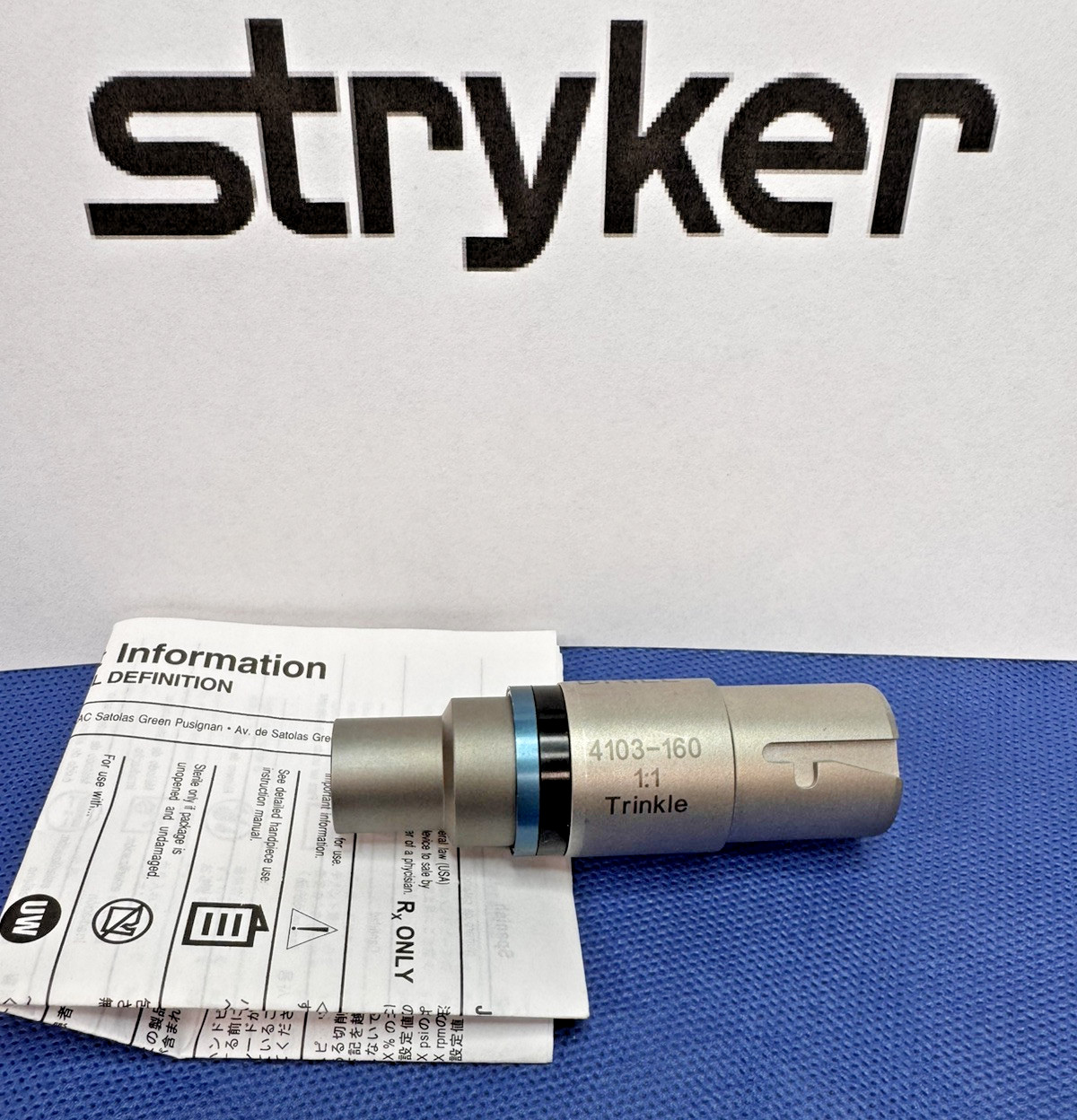 ✅ Stryker 4103-160 1 : 1 Hudson Modified Trinkle New in Box
