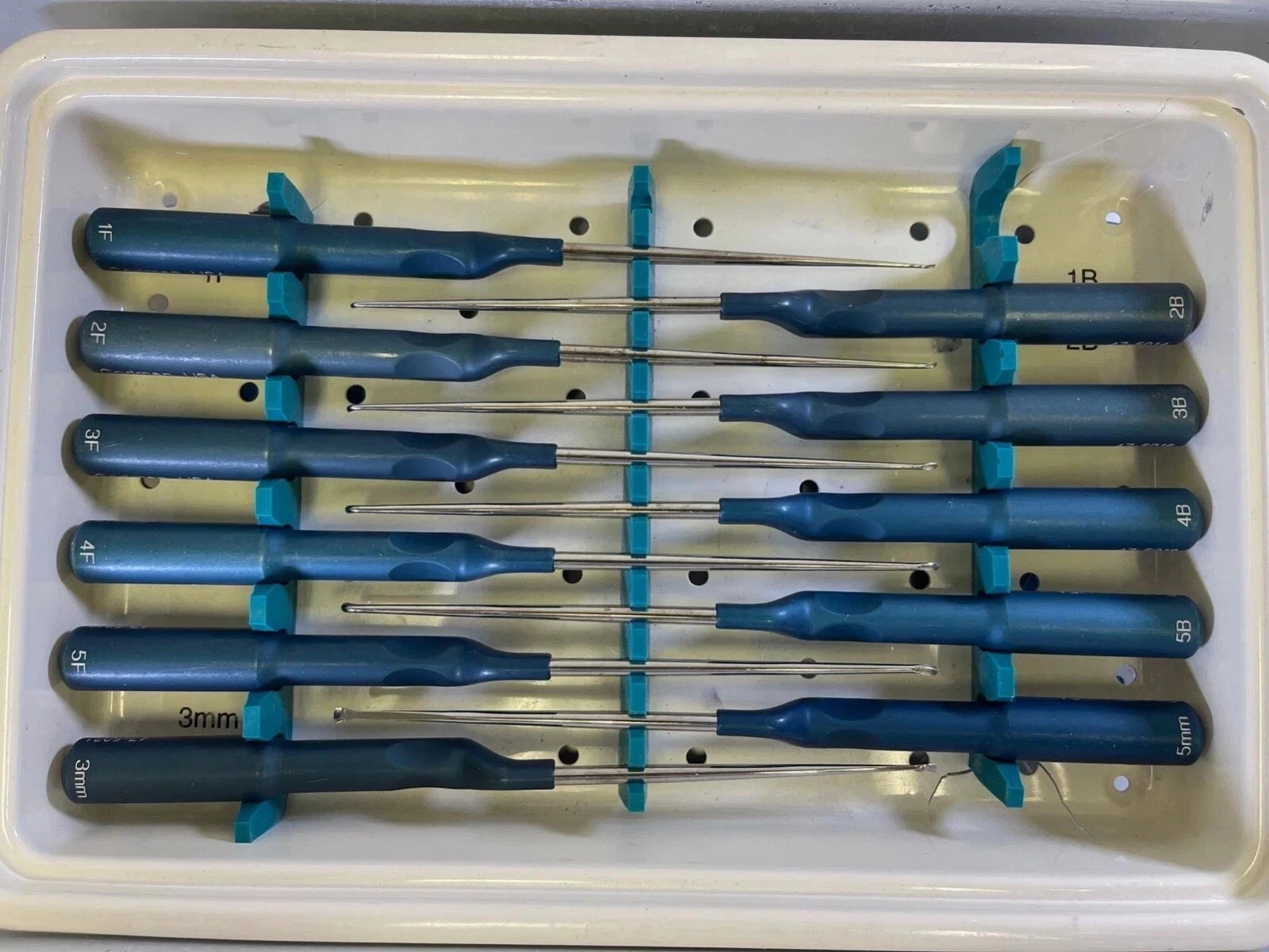 Set of 11 Codman MicroSect Curettes MIS Spine Curettes Cervical Neuro Orthopedic