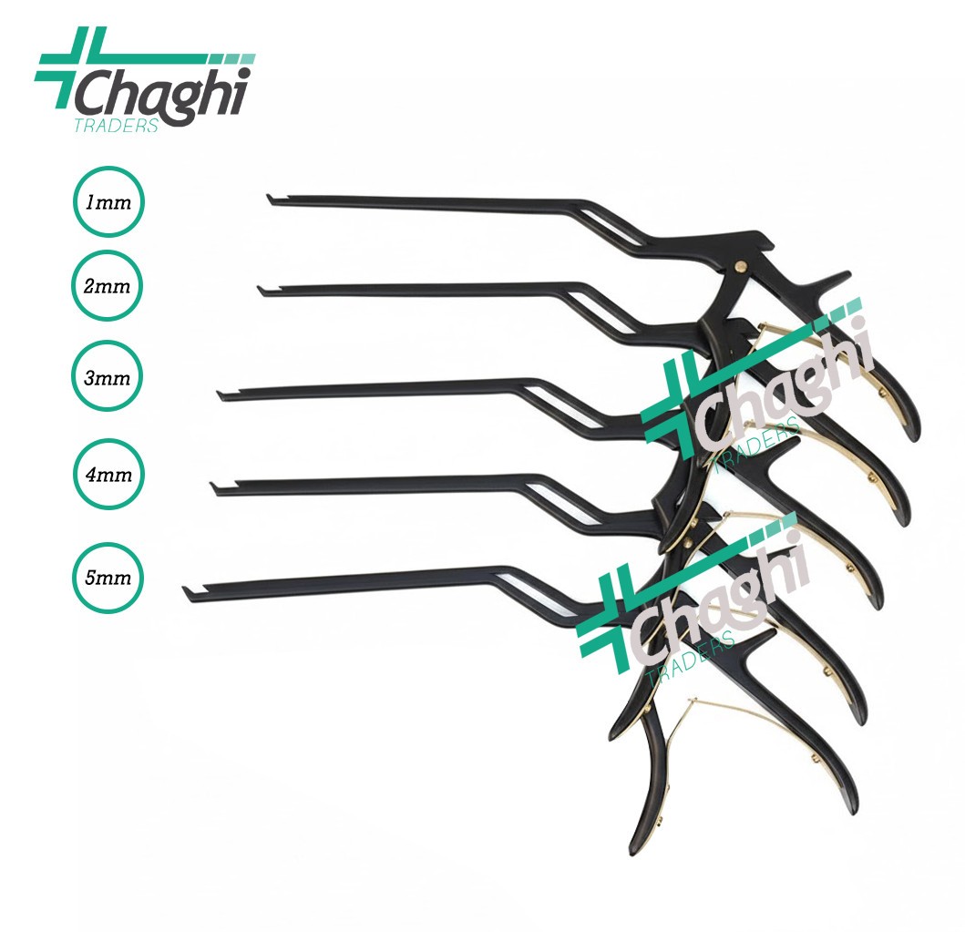 Kerrison Bayonet Bone Spine Rongeur5 PCs Set German Orthopedic Instruments Chagh