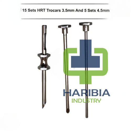 15 Sets HRT Trocars 3.5mm And 5 Sets 4.5mm High Quality Stainless Steel