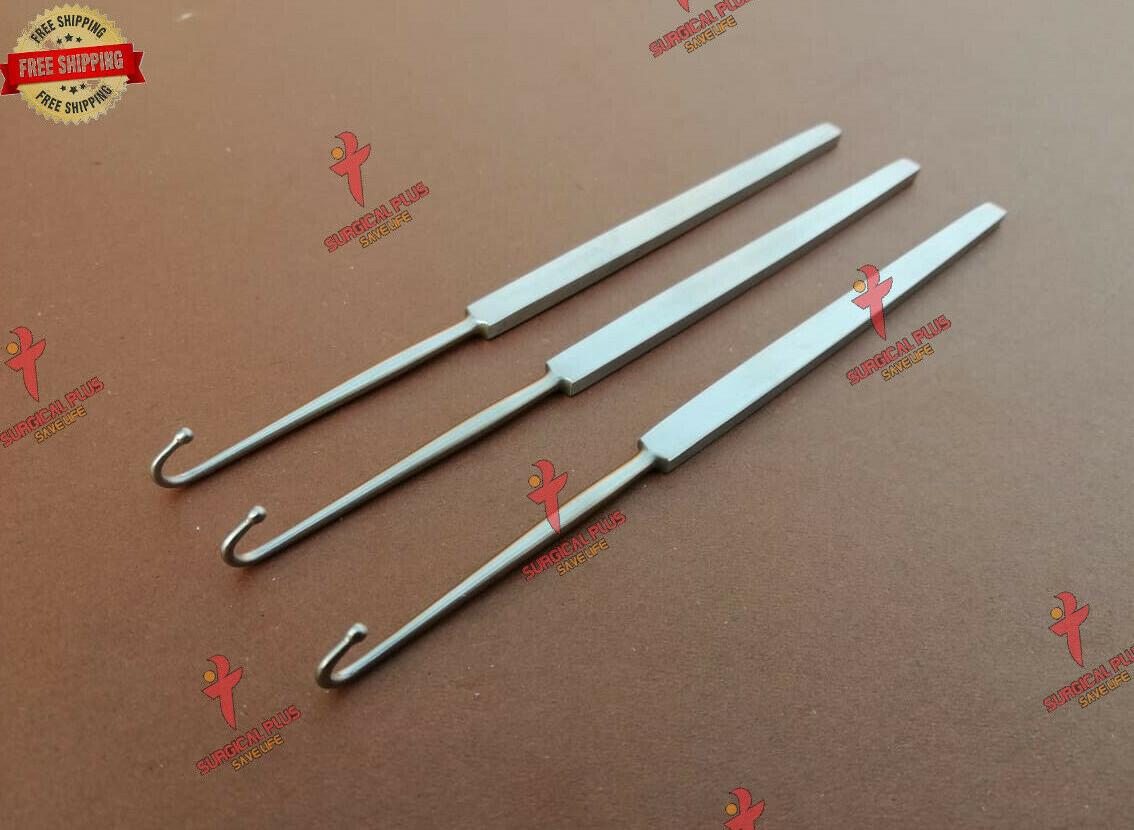 06 Piece OF Ovaries Removal Spay Snook Hook Veterinary Instruments Surgical