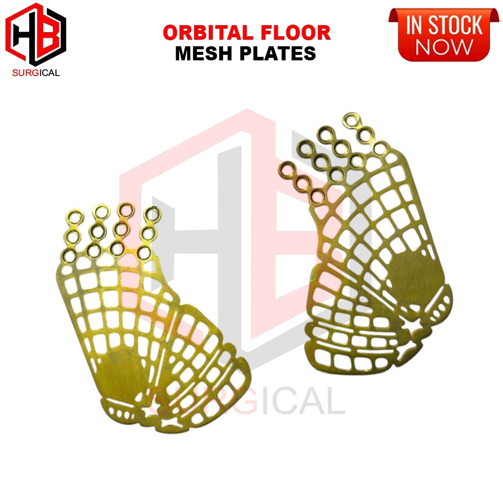 Orbital Floor (Eye) Mesh Plates Titanium Left , Right 2 Pcs