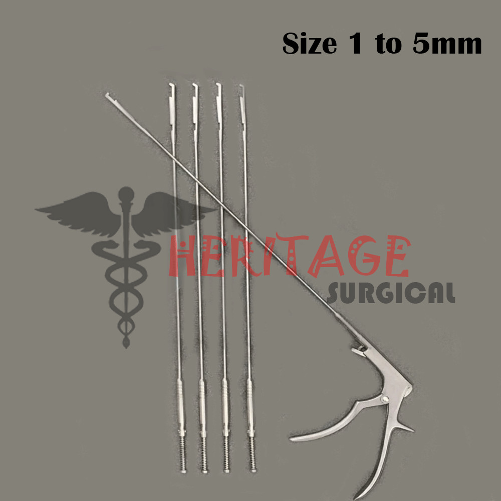 Spine Surgery Rongeur Interlaminar Spine Endoscopic Bite Size 1 to 5mm Set