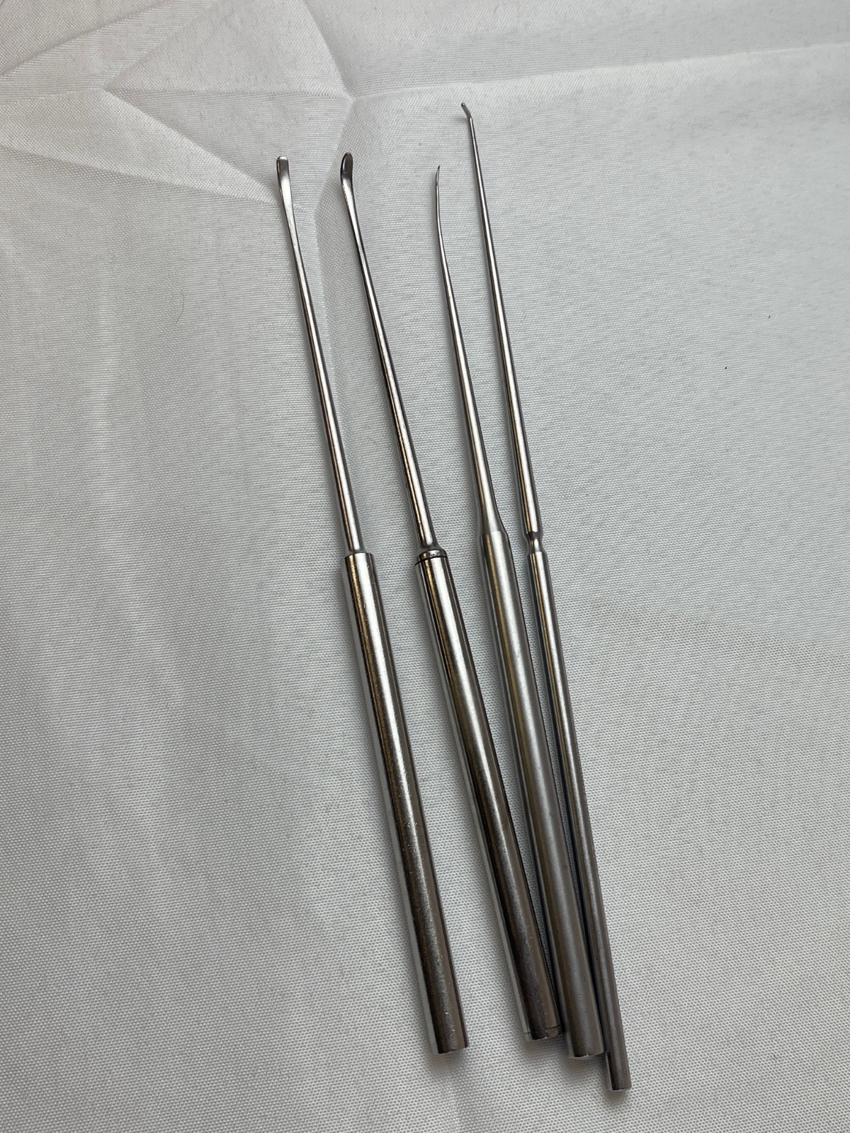 Set of 4 Aesculap Codman Penfield Dissectors & Hook Probe Neurology Orthopedics