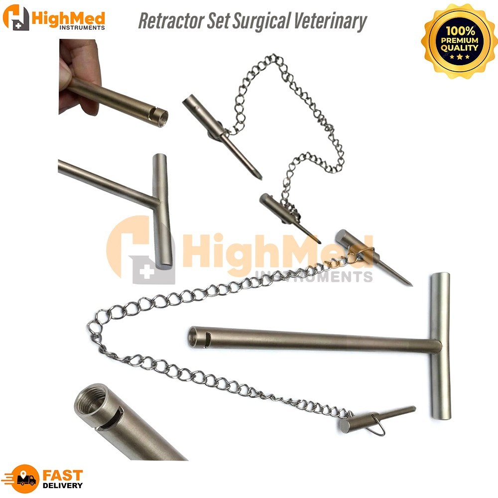 Charnley Pin Retractor Set Surgical Veterinary Orthopedic Instruments A+ Quality