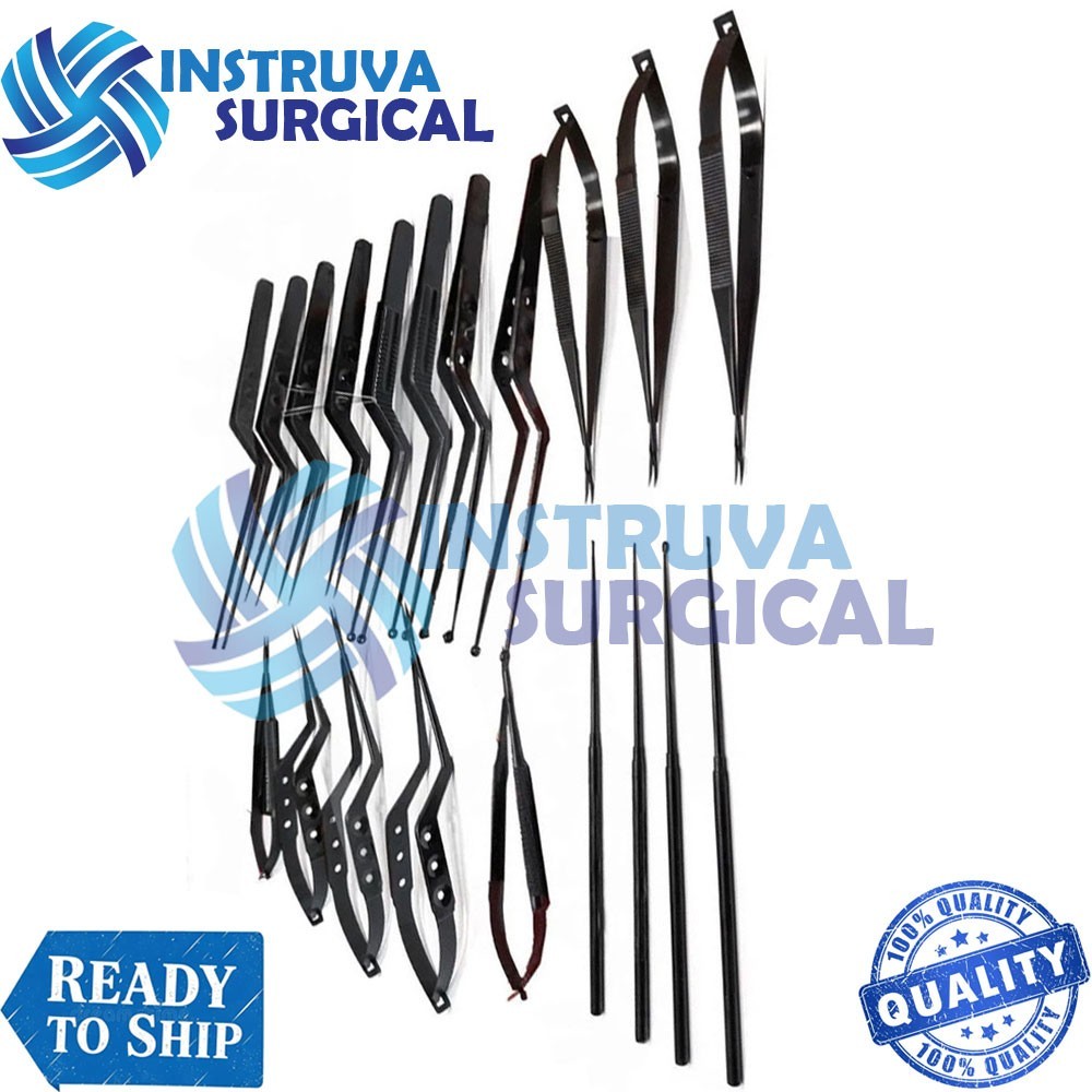 Kamiyama Micro Neuro Surgery Instruments Set 20 Pcs Precision Tools Kit