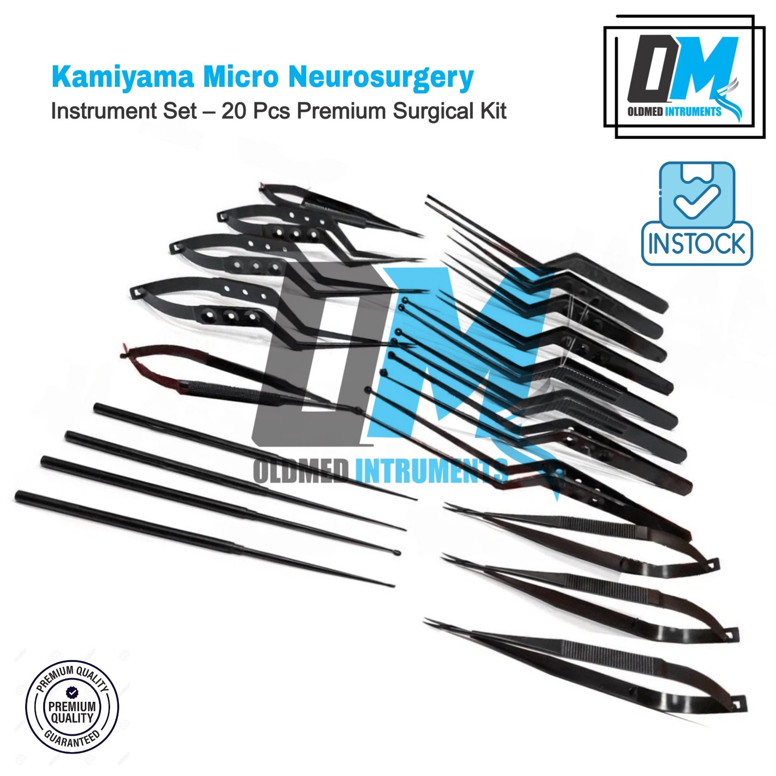 Kamiyama Micro Neuro Surgery Instruments Set 20 Pcs Surgical Instruments