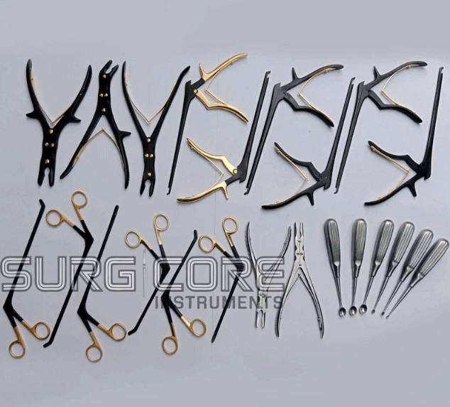 Codman Kerrison Rongeurs Bone Curettes 23 Pcs Set Orthopaedics Spine Instruments