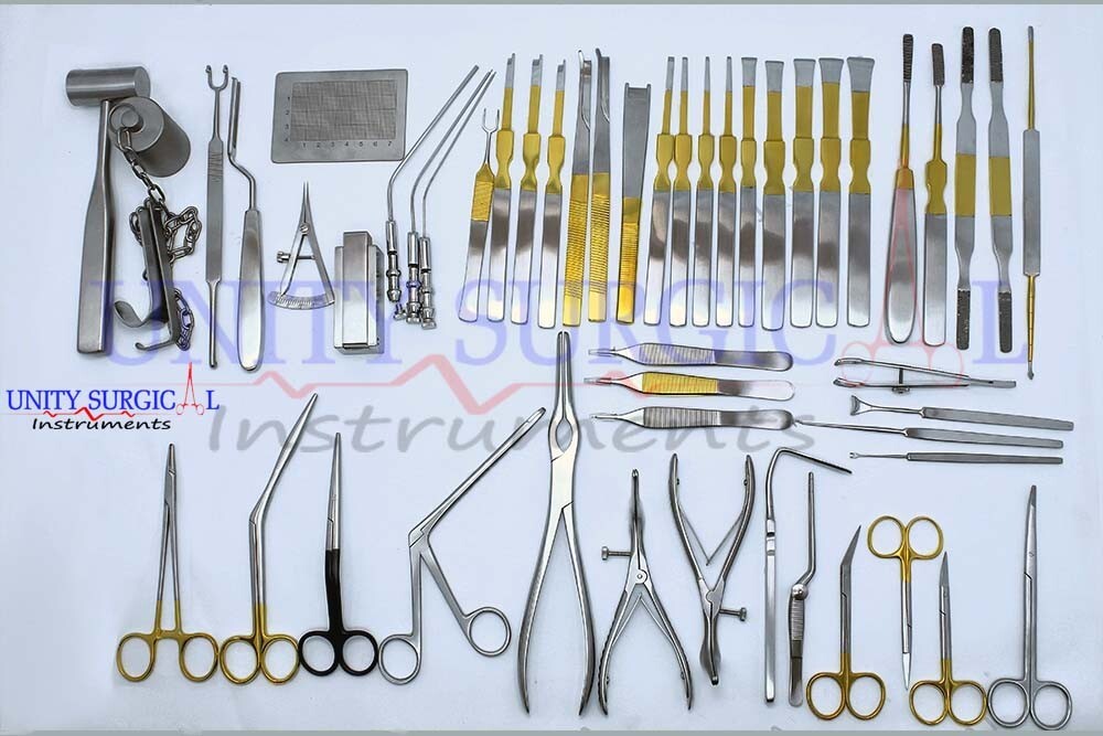 Rhinoplasty Instruments Set 50 Pcs of ENT Nasal Surgical Instruments With BOX