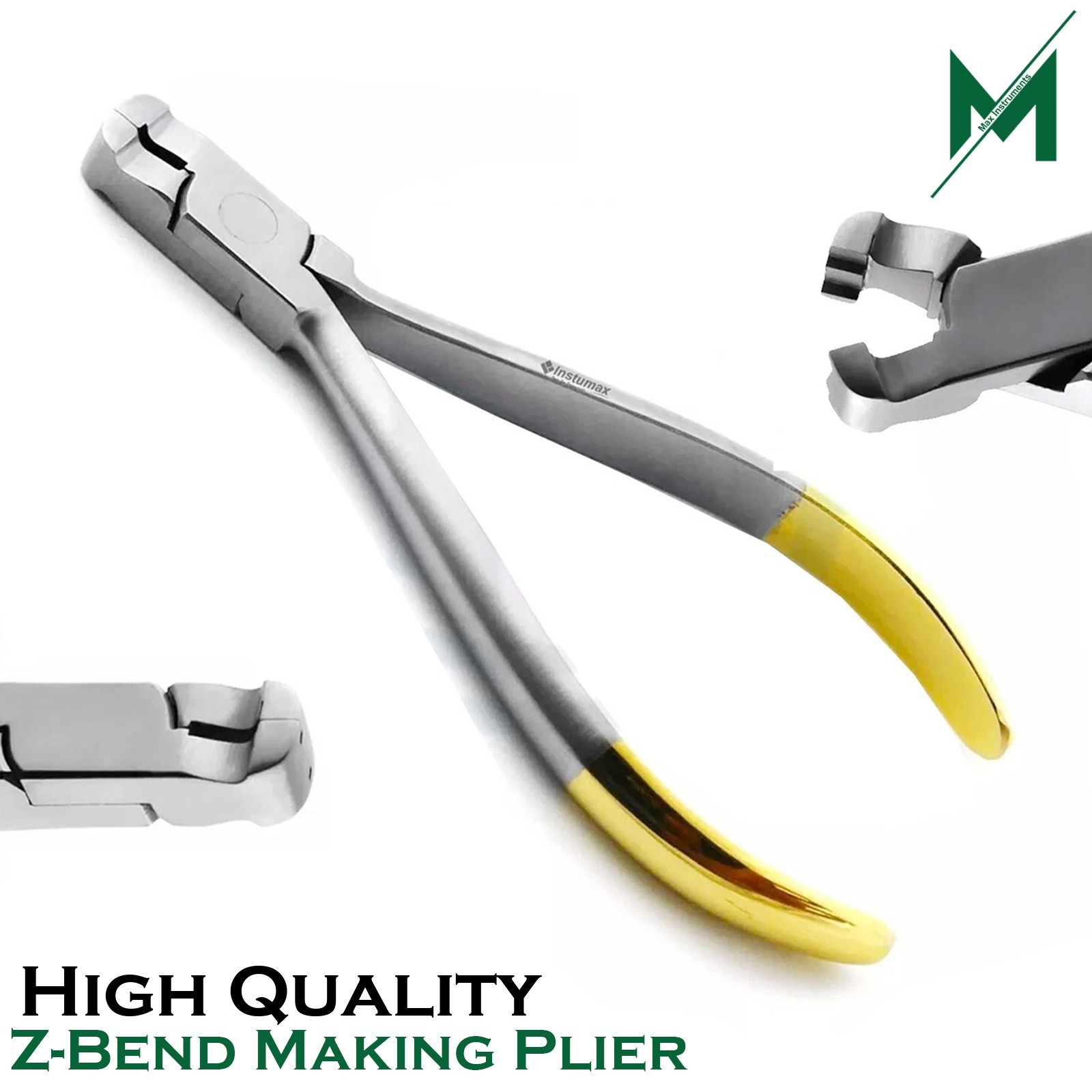 Dental Z-Bend Plier TC Orthodontic Arch Wire Step Bending Detailing Forming