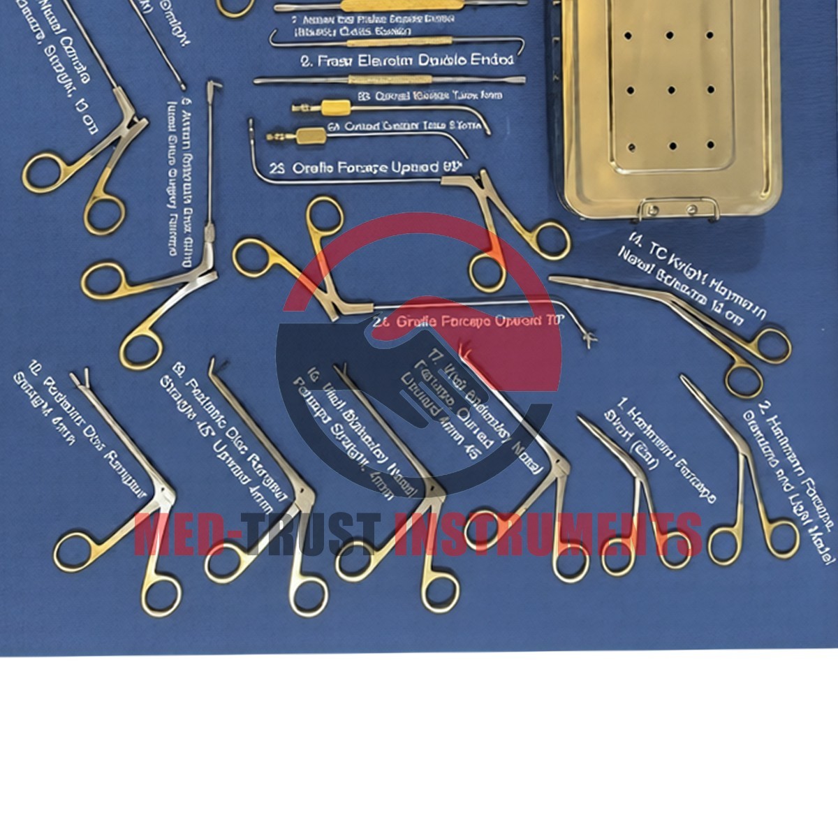 Fess Instruments Set Endoscopic Sinus Surgery A+German Steel ENT Instruments Set